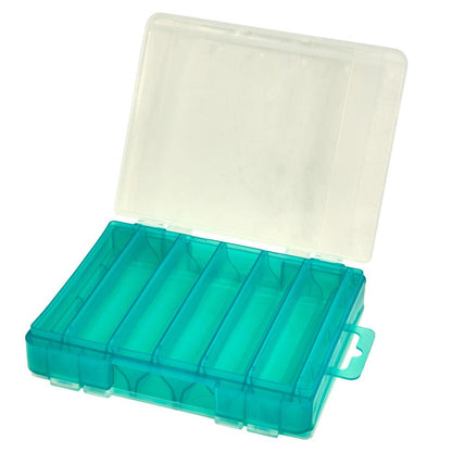 HTO Double Sided Lure Box 137x113x31mm 10 Compartment Aqua