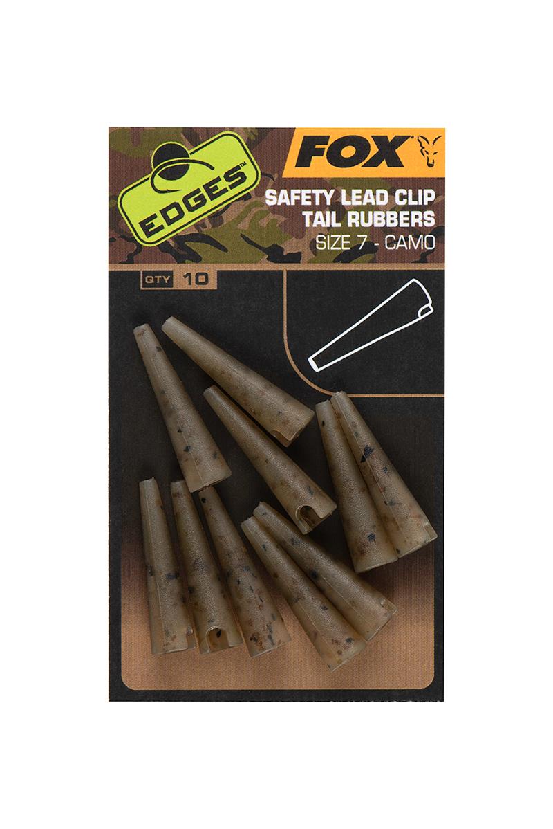 Fox Edges Camo Lead Clip Tail Rubbers Size 7