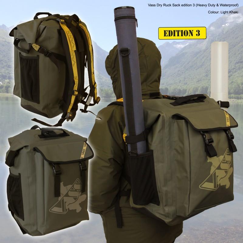 Vass Dry Fishing Ruck Sack - Edition 3 - Khaki