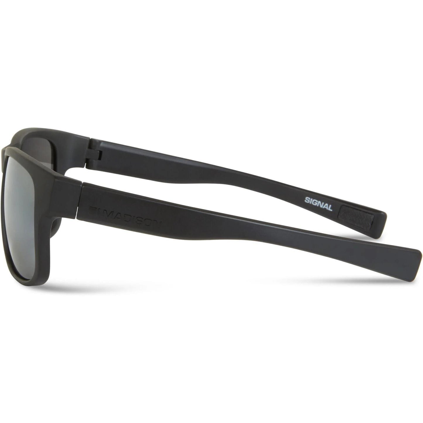 Madison Eyewear Signal Matt Black Sunglasses 3 Polarised Lens - Silver Bronze Yellow