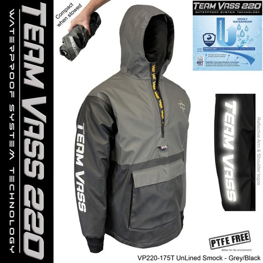 Vass 220 Unlined Smock Waterproof Grey/Black