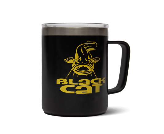 Black Cat Stainless Steel Thermal Mug