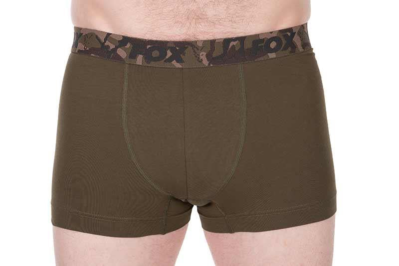 Fox Boxer Shorts Khaki & Black