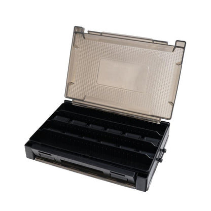 HTO Slit Foam & Compartment Lure Box 205x145x46mm Dividers Black