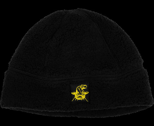 Black Cat Fleece Beanie Hat