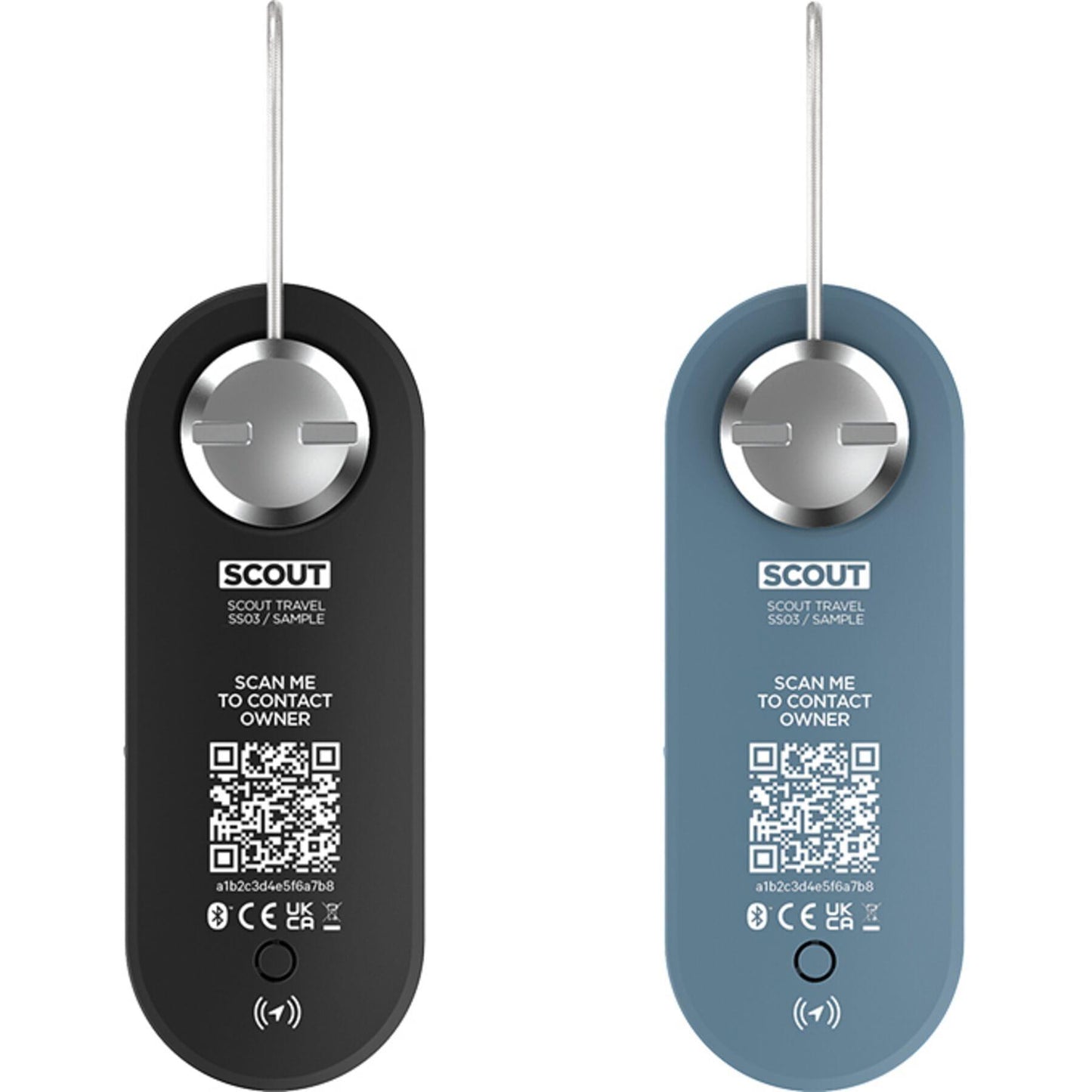 Knog Scout Travel Luggage Alarm and Finder - Twin Pack - Black / Blue
