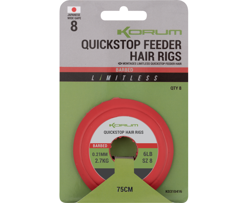 Korum Limitless Quickstop Feeder Hair Rigs