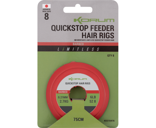 Korum Limitless Quickstop Feeder Hair Rigs