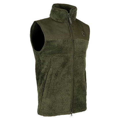 Speero Sherpa Fleece Gilet Dark Olive