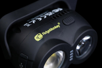 RidgeMonkey VRH150X USB Rechargeable Headtorch