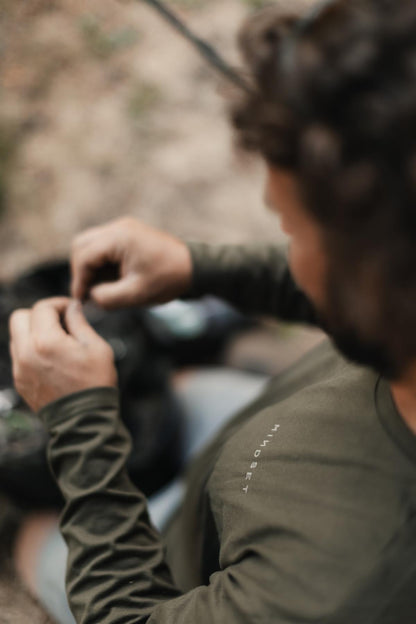 Korda Mindset Minimal LS Tee Dark Olive