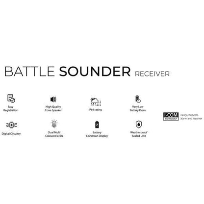 Black Cat Battle Sounder Receiver Black