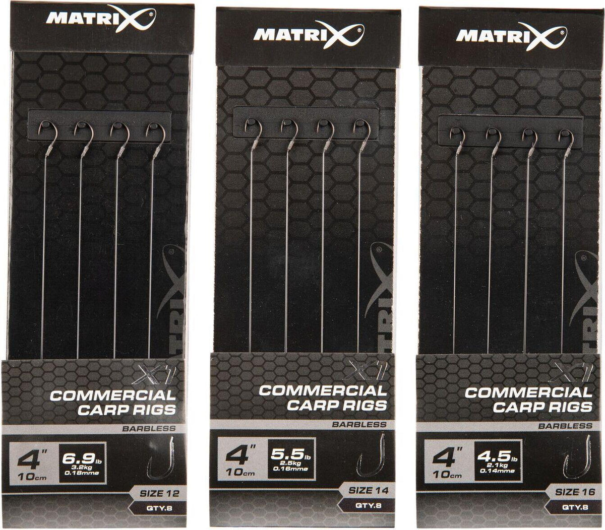 Matrix X1 Commercial Carp Rigs 10cm