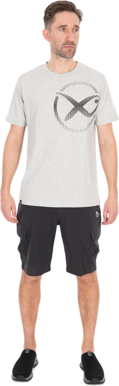 Matrix Large Mesh Logo T-Shirt Grey