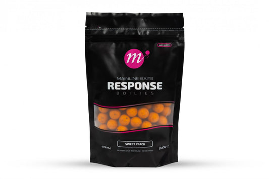 Mainline Response Boilie Sweet Peach 15mm Handy Pack 200g