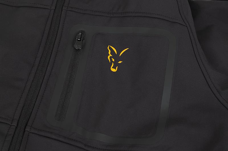 Fox Collection Black Orange Shell Hoody