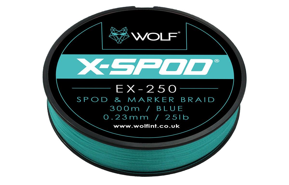 Wolf X-Spod EX-250 Spod & Marker Braid 25lb 300m Blue