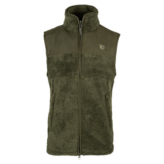 Speero Sherpa Fleece Gilet Dark Olive