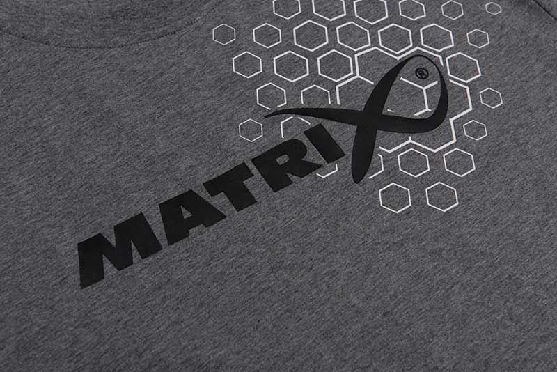 Matrix Hex Print T-Shirt Grey
