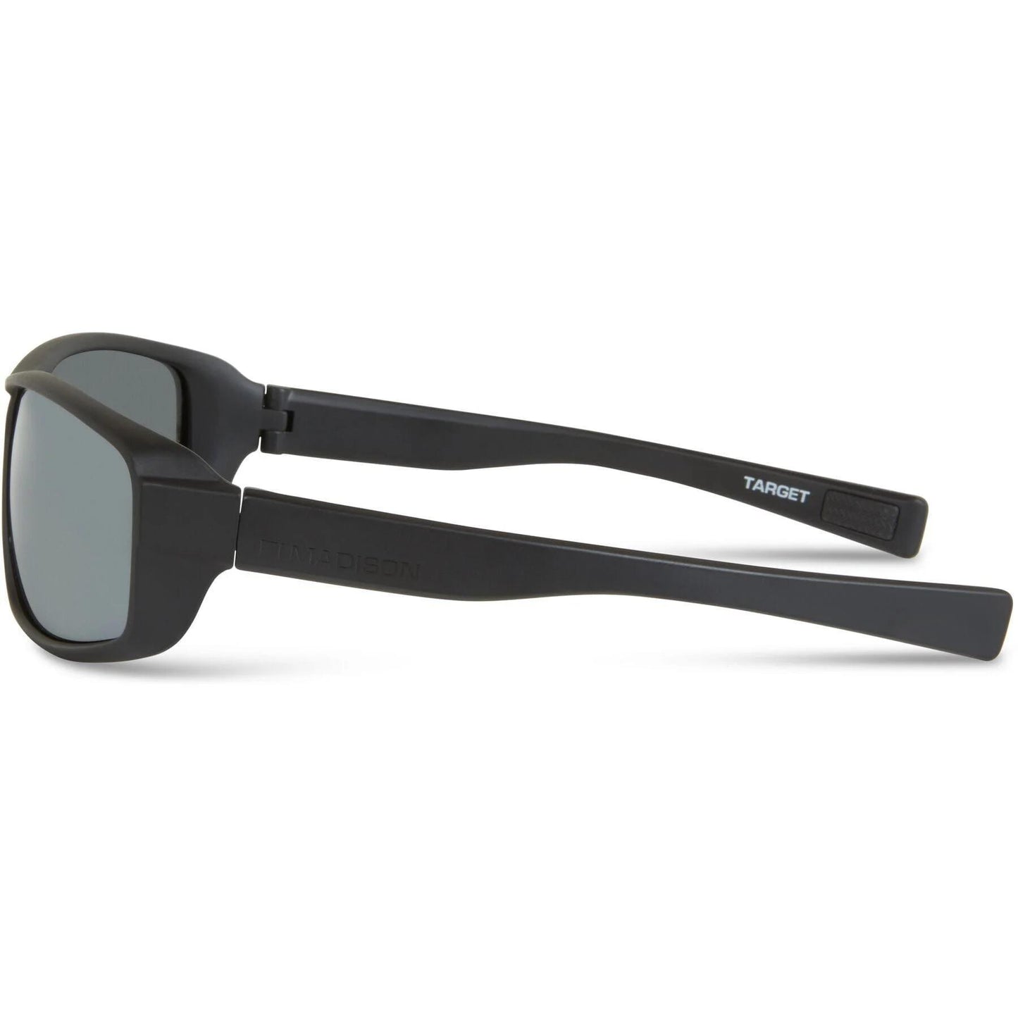 Madison Eyewear Target Matt Black Sunglasses 3 Polarised Lens - Silver Bronze Yellow