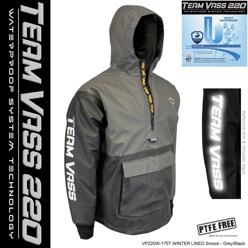 Vass 220 Winter Lined Smock Waterproof Grey/Black Edition