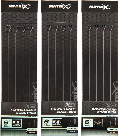 Matrix X3 Power Carp Edge Rigs 15cm