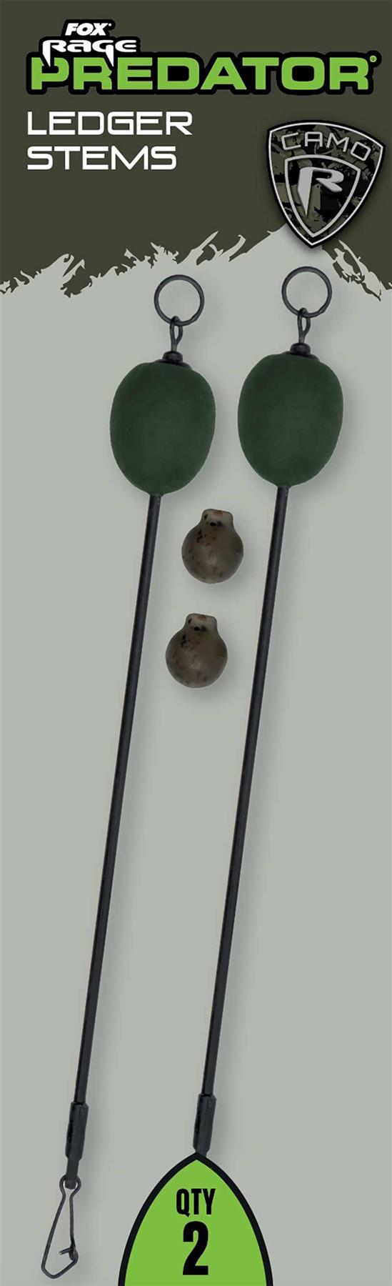 Fox Rage Predator Ledger Stems Medium x 2