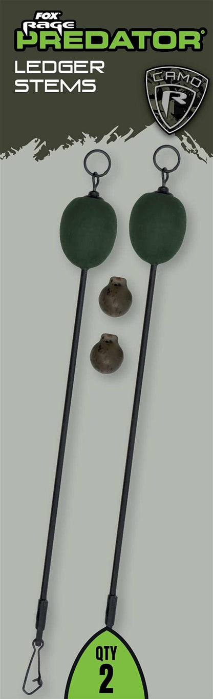 Fox Rage Predator Ledger Stems Medium x 2
