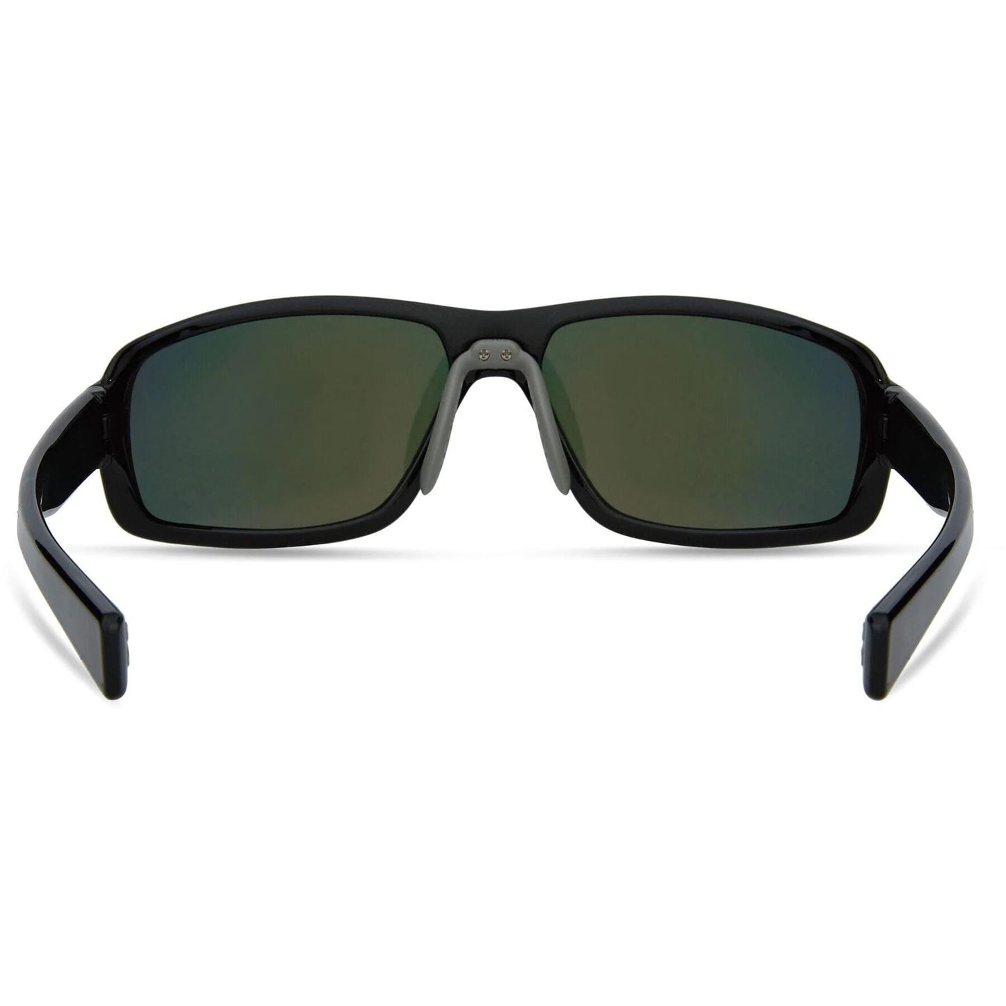 Madison Target Gloss Black Sunglasses - Fire Mirror Lens