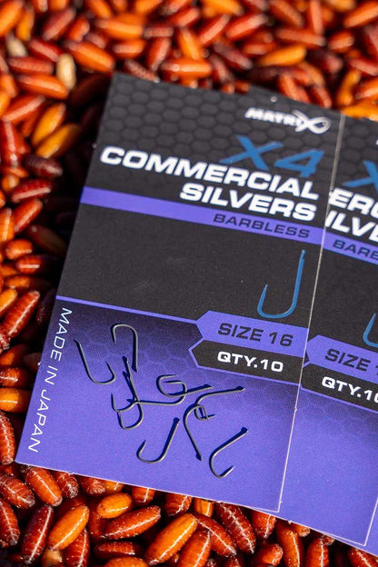 Matrix X4 Commercial Silvers Hook - Spade Barbless