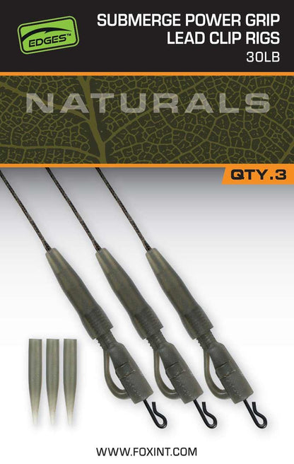 Fox Edges Naturals Submerged Power Grip Lead Clips