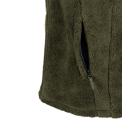 Speero Sherpa Fleece Gilet Dark Olive