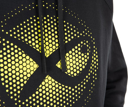 Matrix Large Fade Logo Hoody Black/Lime