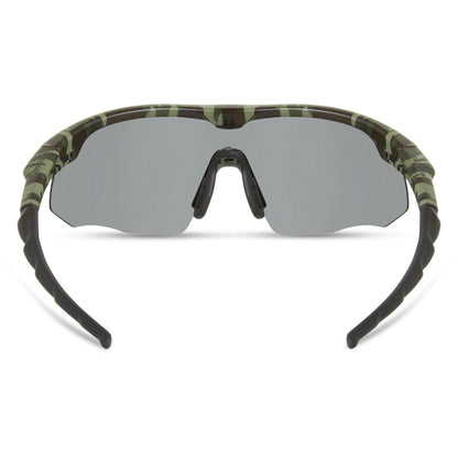 Madison Eyewear Shields Camo Sunglasses 3 Polarised Lens Pack - Silver Bronze Yellow