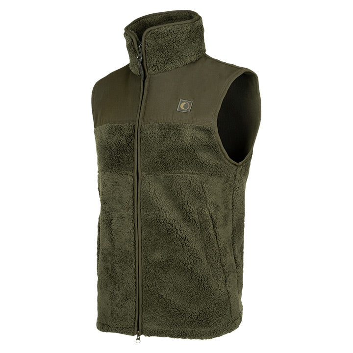 Speero Sherpa Fleece Gilet Dark Olive