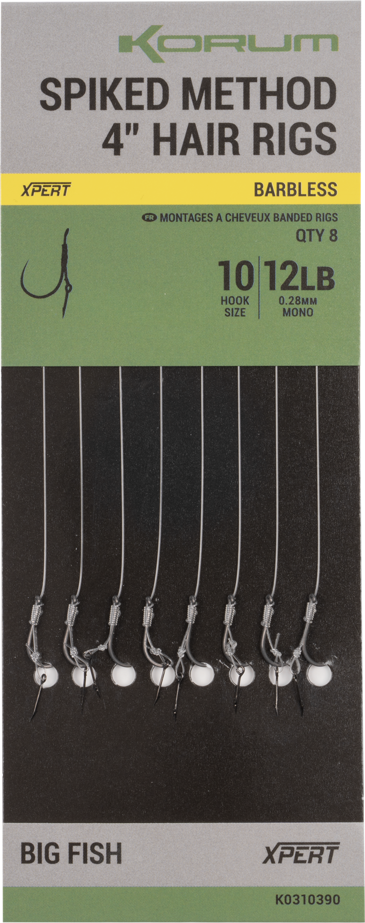 Korum Spiked Method Hair Rigs 4 inch