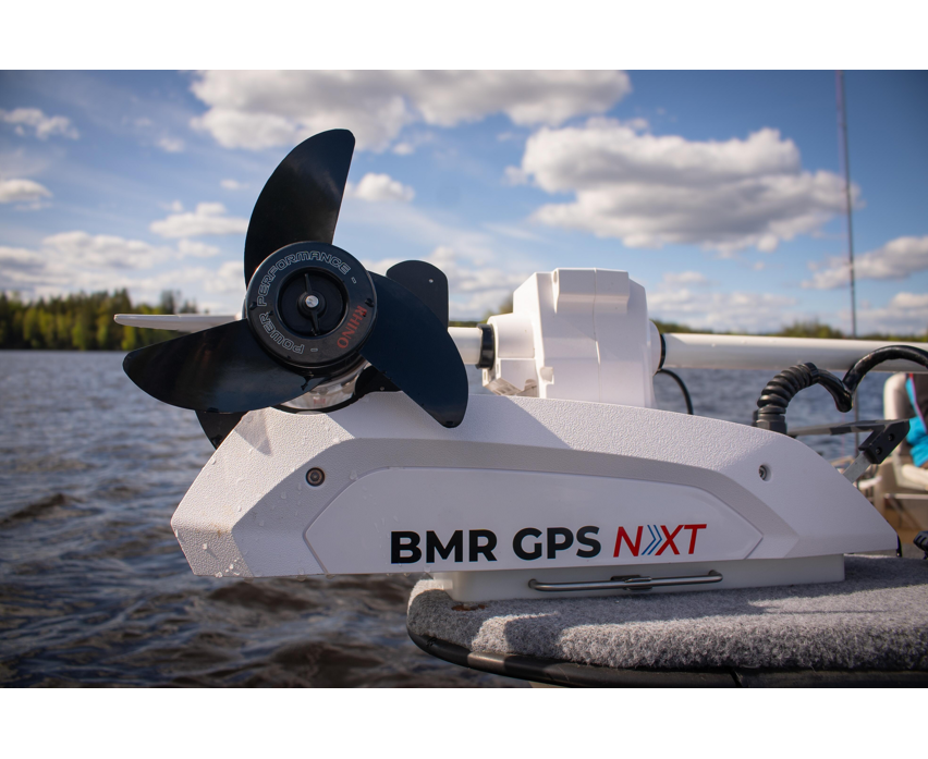 Rhino BMR GPS NxT 65 Longshaft 12V Electric Outboard Motor White