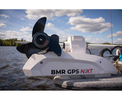 Rhino BMR GPS NxT 65 Longshaft 12V Electric Outboard Motor White