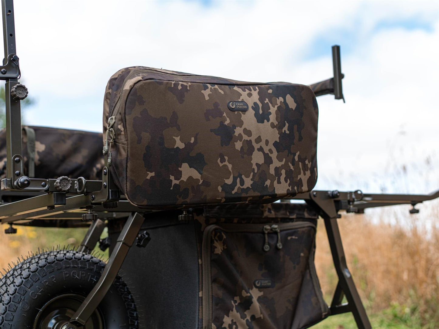 Carp Porter Side Bar Bags Small Dark Kamo