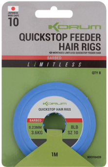 Korum Limitless Quickstop Feeder Hair Rigs