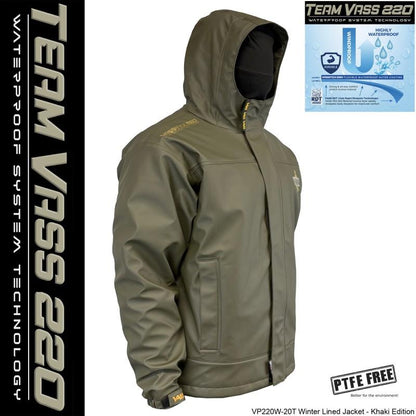 Vass 220 Winter Lined Jacket Waterproof Khaki Edition