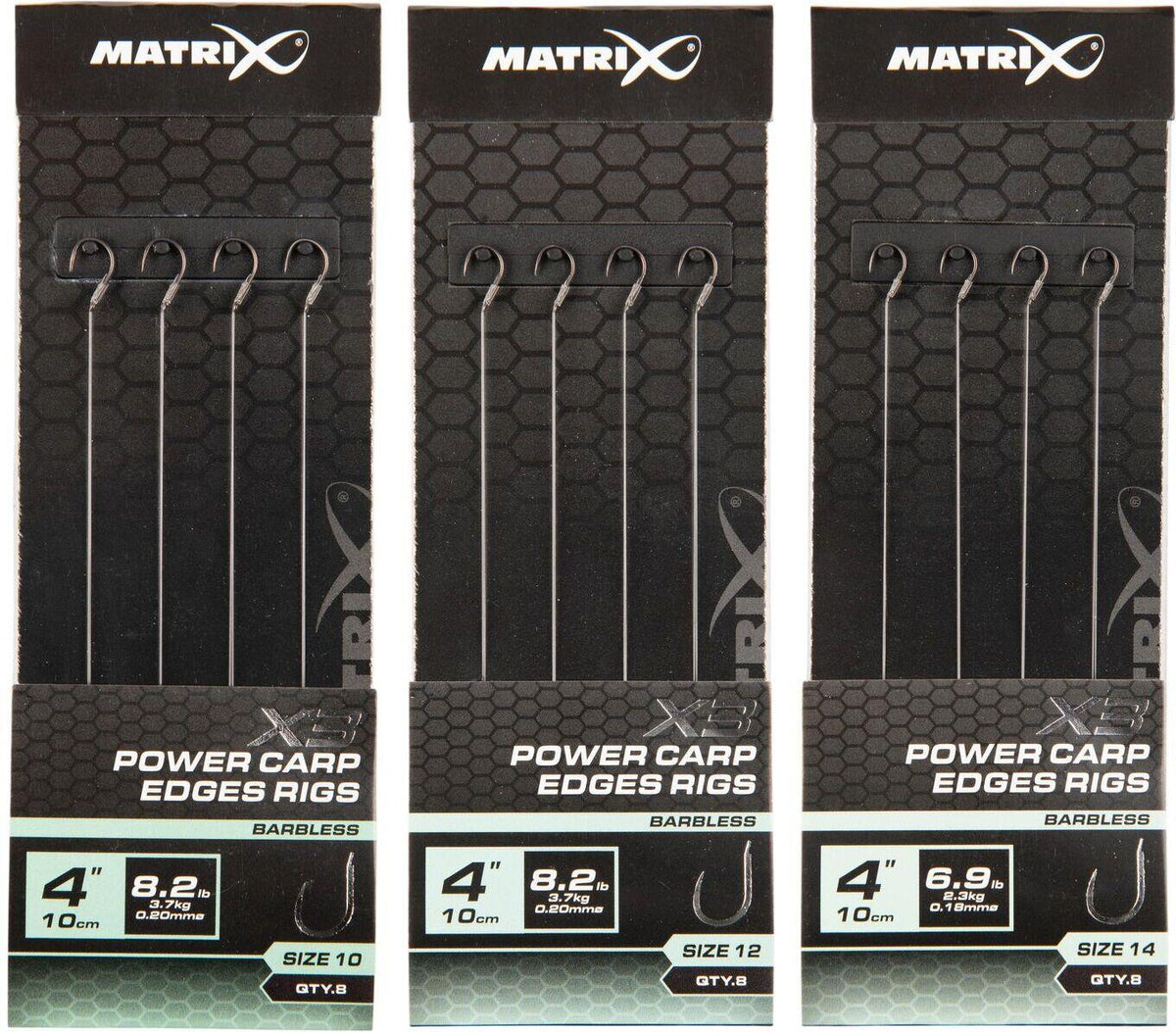 Matrix X3 Power Carp Edge Rigs 10cm