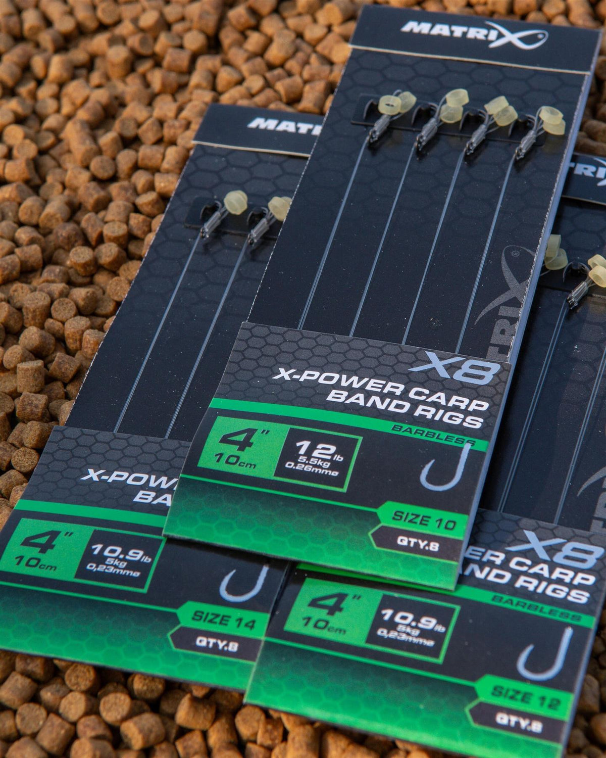 Matrix X8 X-Power Carp Band Rigs 10cm