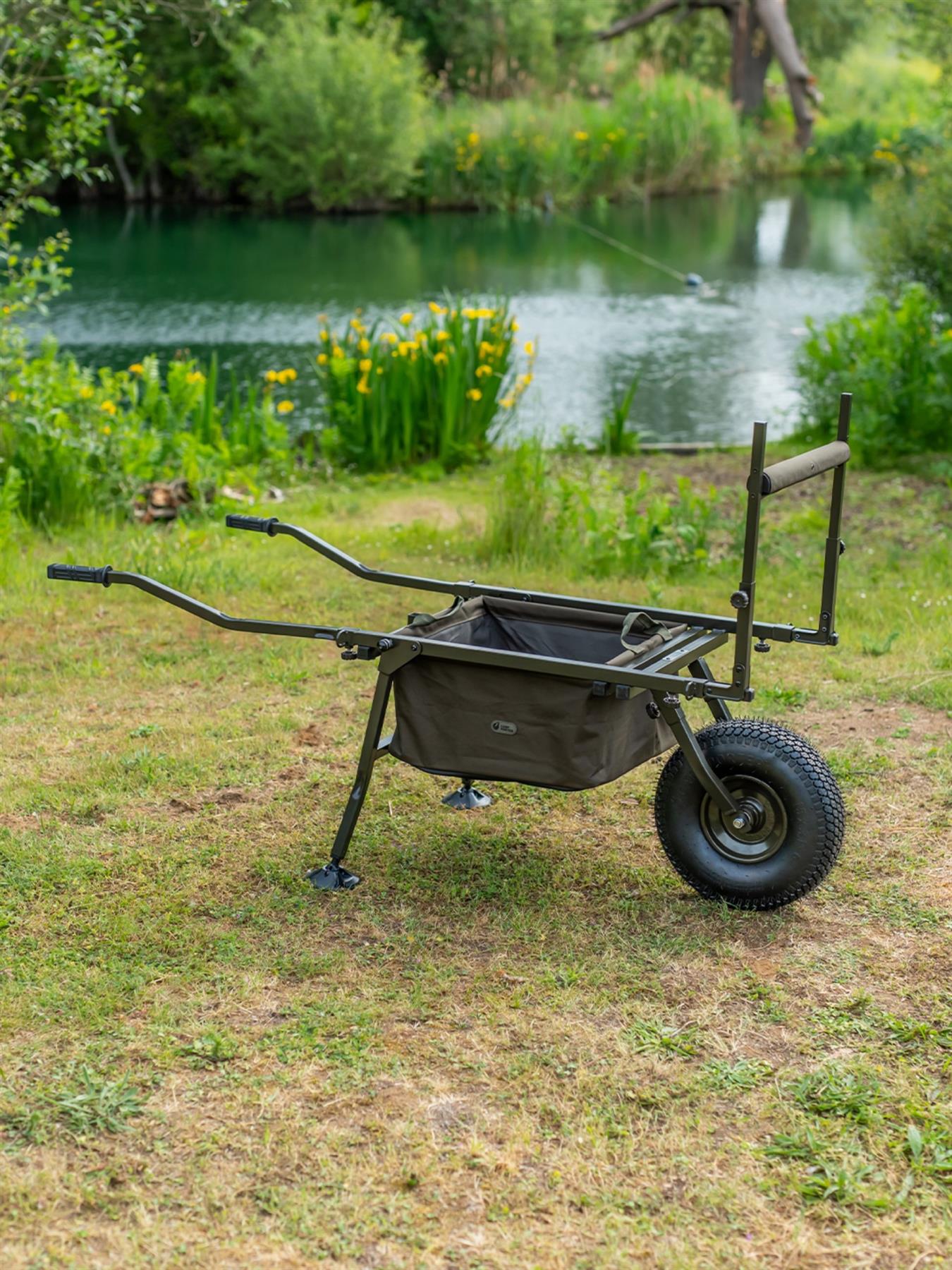 Carp Porter Stealth Drop-In Barrow Bag Green