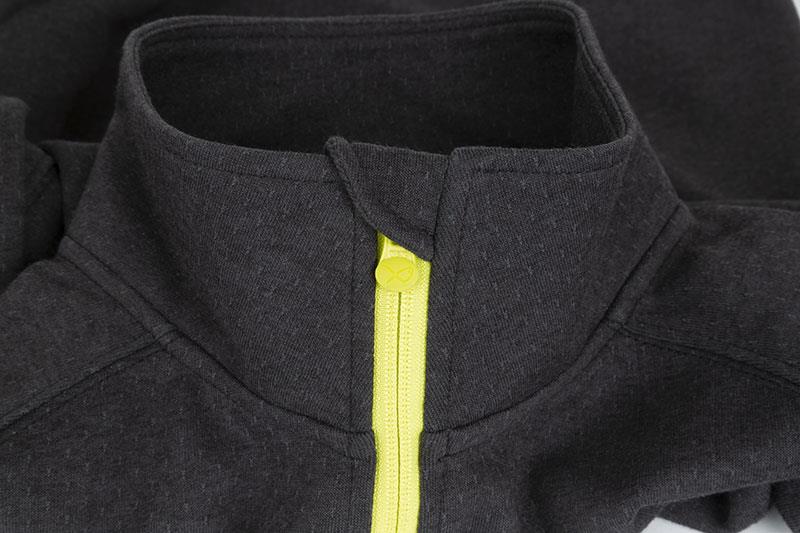 Matrix Minimal Black Marl 1/4 Zip Sweater