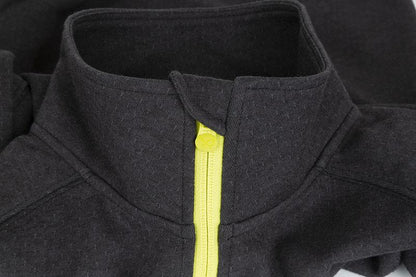 Matrix Minimal Black Marl 1/4 Zip Sweater