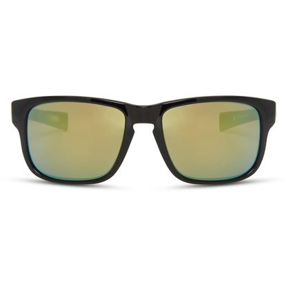 Madison Signal Gloss Black Sunglasses - Bronze Mirror Lens
