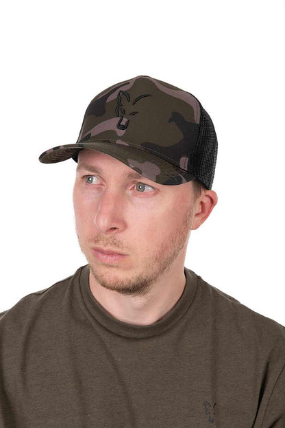 Fox Black Camo Trucker