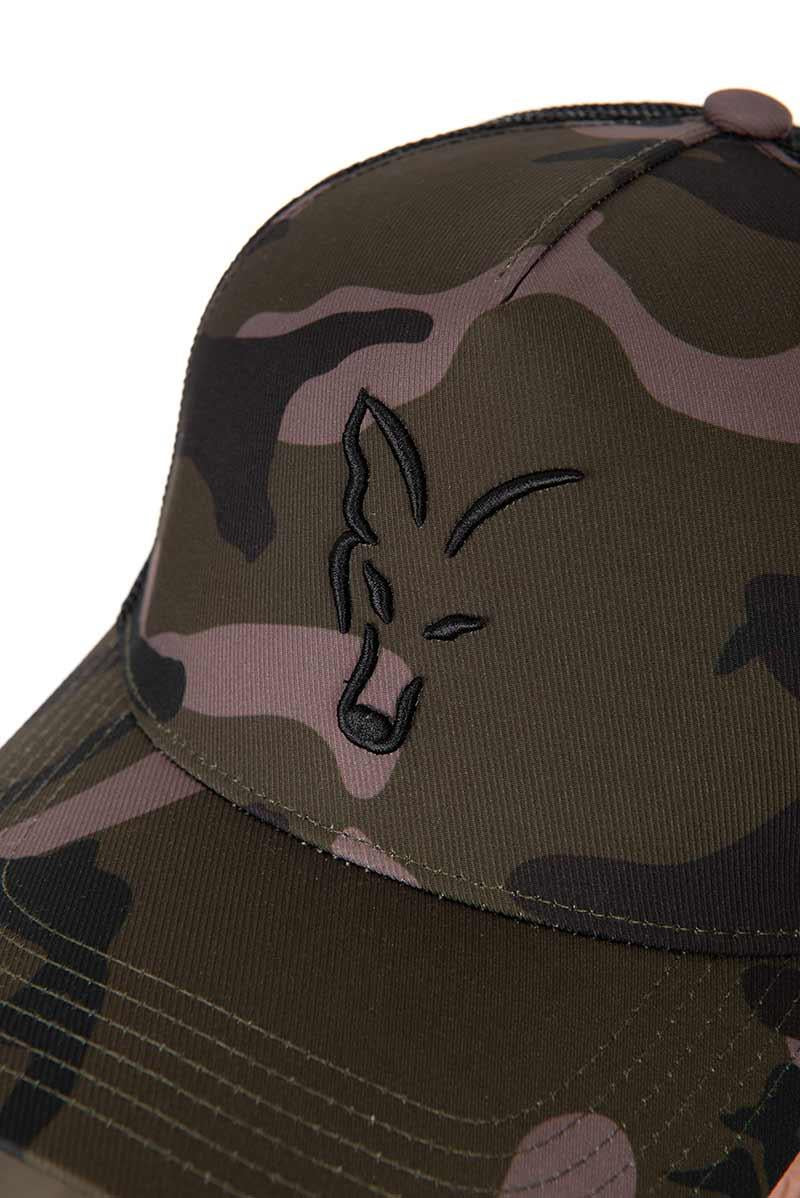 Fox Black Camo Trucker