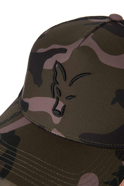 Fox Black Camo Trucker